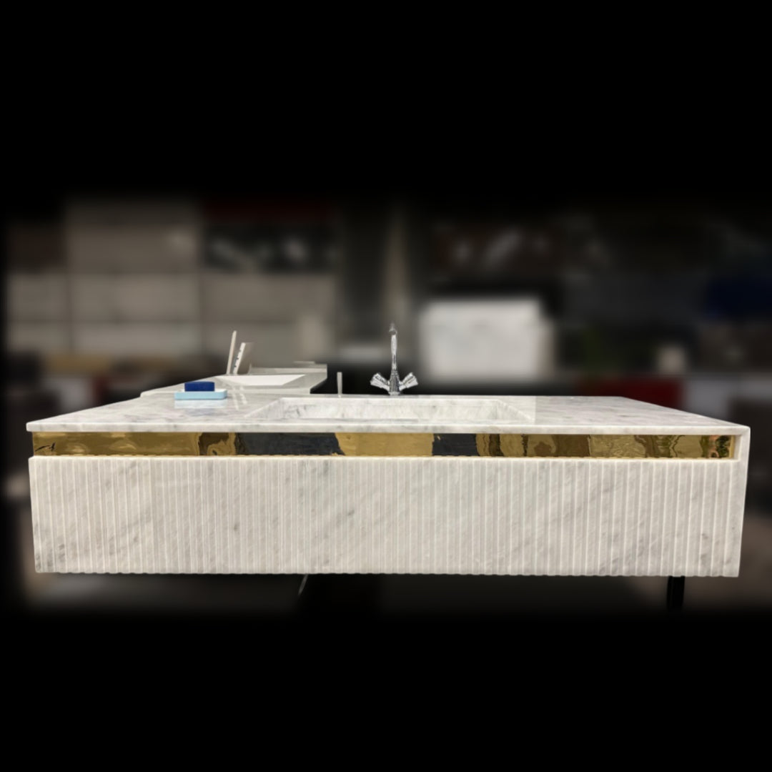 CNC Gold Marble Vanity